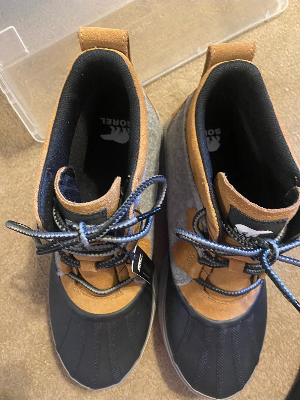 SOREL Out N About Waterproof Duck Boots Tan Gray Black Women’s Size 11 NWT - Picture 7 of 9